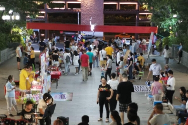 三亚临春岭森林公园“市民文化集市”开市 集市点亮城市夜经济
