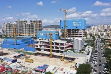 一期项目擂响“奋进鼓”，三亚旅文集团旅文·三亚总部港预计7月主体结构封顶